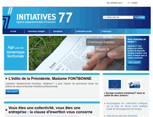 Tablet Screenshot of initiatives77.org